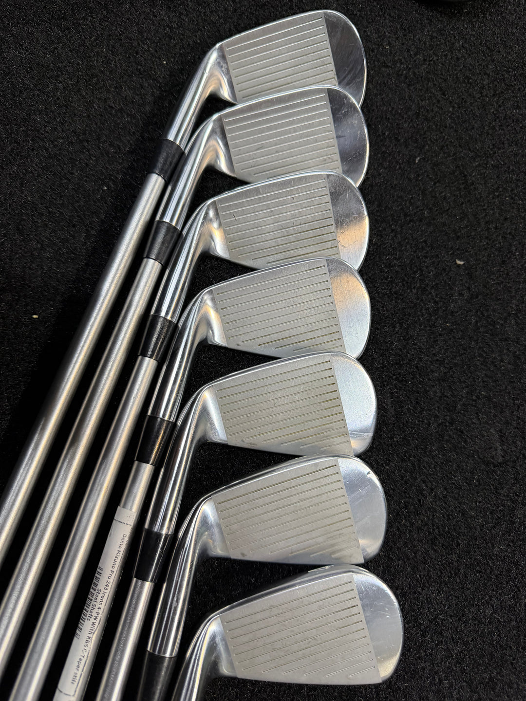 Demo Mizuno Pro 243 irons 4-PW With KBS C-Taper stiff Steel Shafts