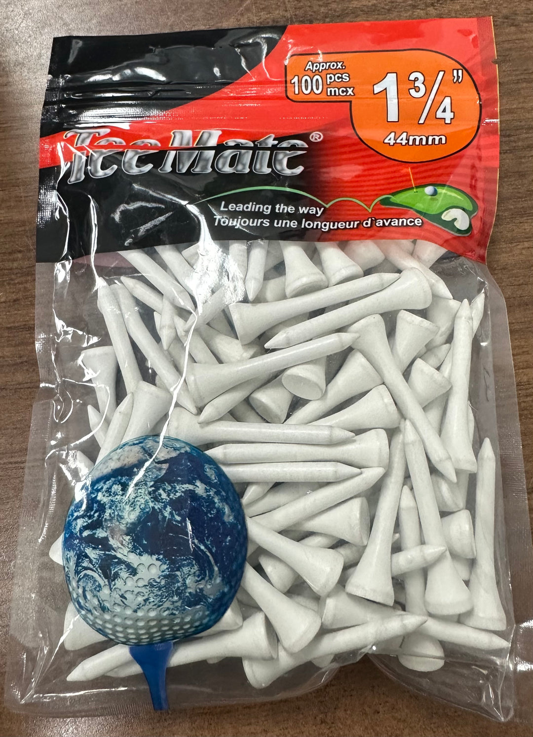 TeeMate 1 3/4” Wooden Tees, 100 Pack
