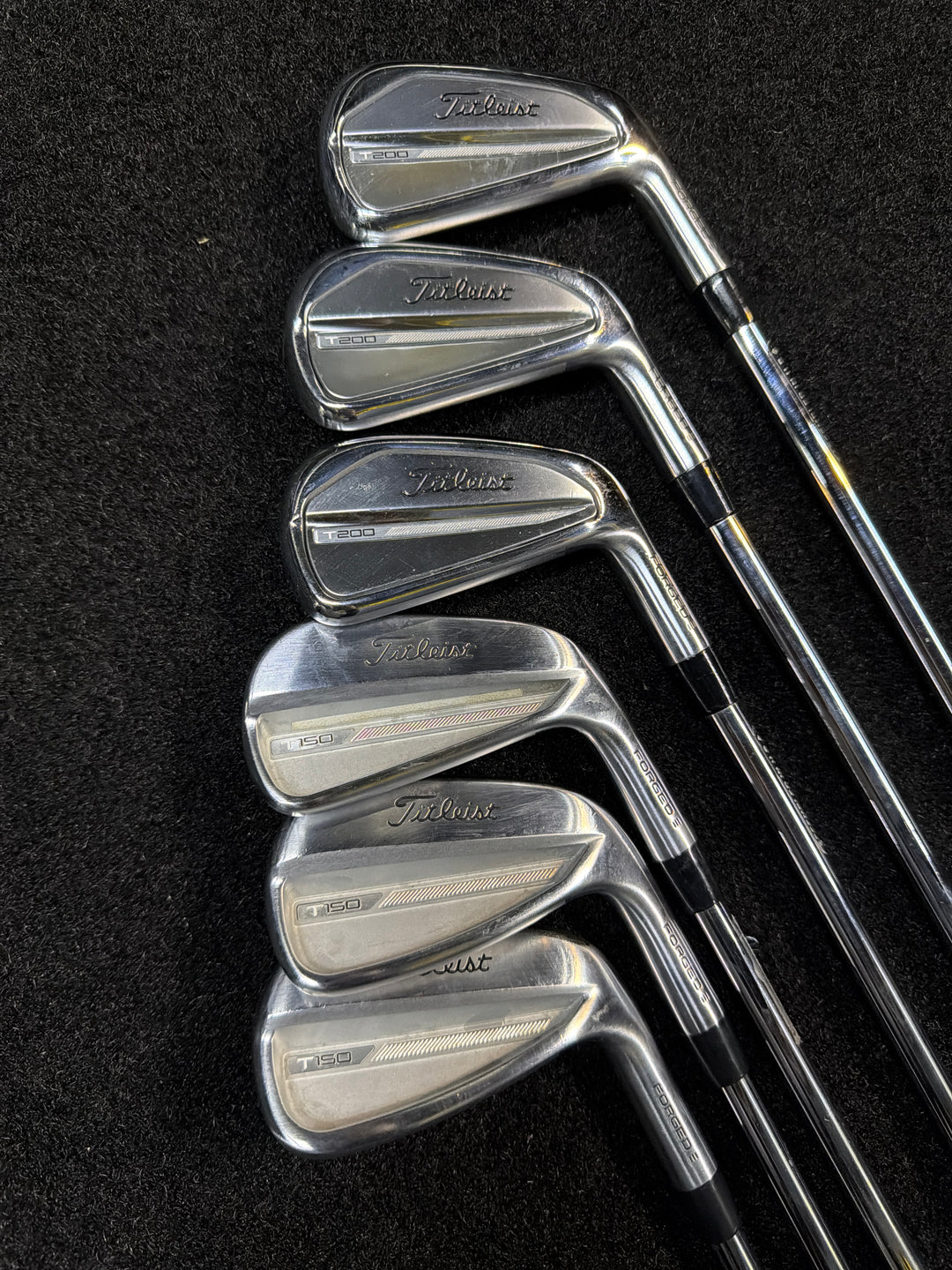 Demo Titleist T-150/T-200 iron set RH Reg 4i-9i