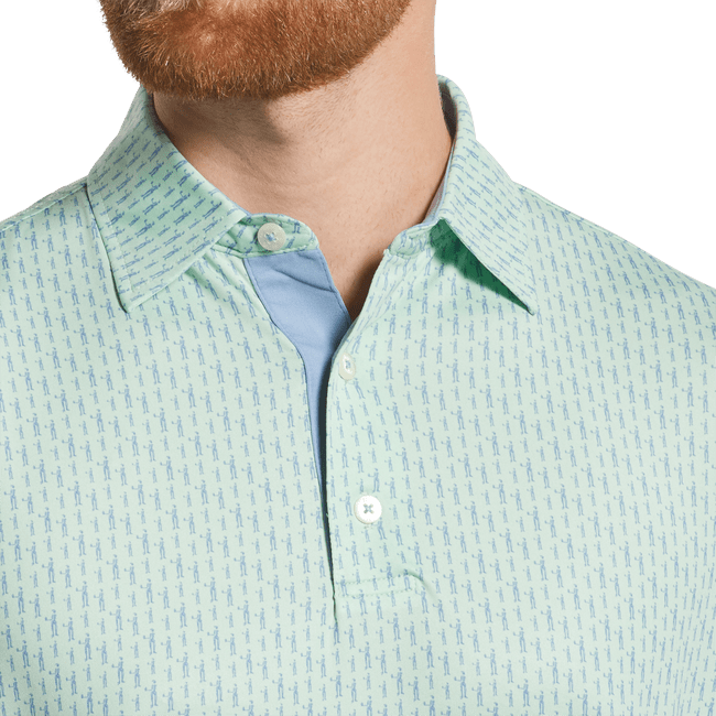 FootJoy CA Figure Print Lisle Men's Polo