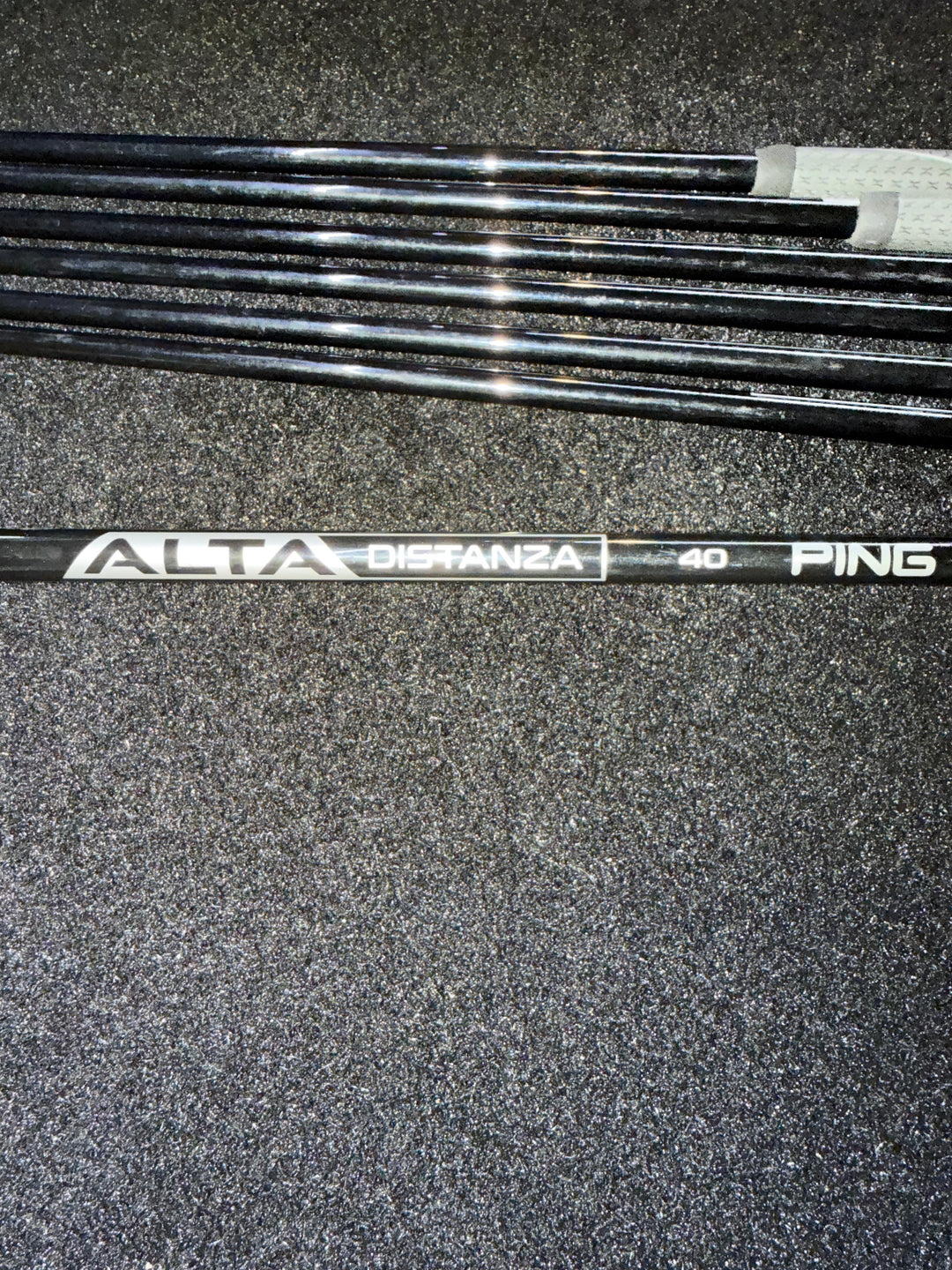 Demo Ping G710 Black Out Irons With Graphite Shafts 5-W + UW