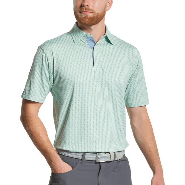 FootJoy CA Figure Print Lisle Men's Polo