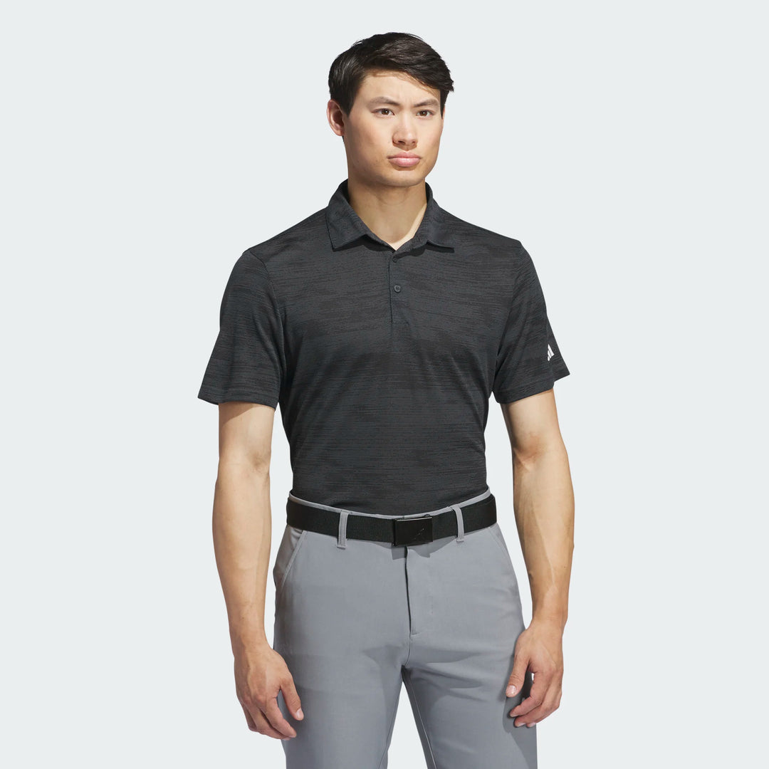 Adidas Ultimate365 Textured Stripe Men's Golf Polo