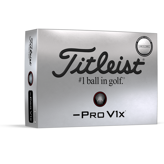 Titleist Pro V1x Left Dash Golf Balls- Enhanced Alignment