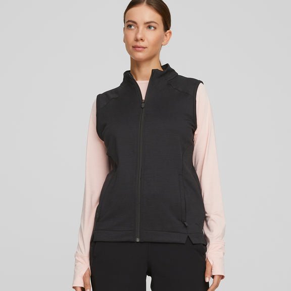 PUMA Women's Cloudspun Heather Full Zip Vest