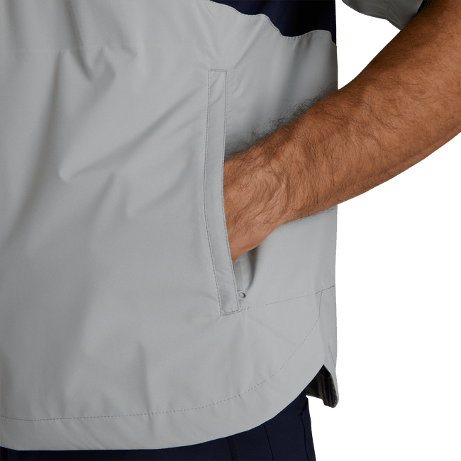 Footjoy Men’s HydroLite X Short Sleeve Rain, 1/4 Zip Jacket