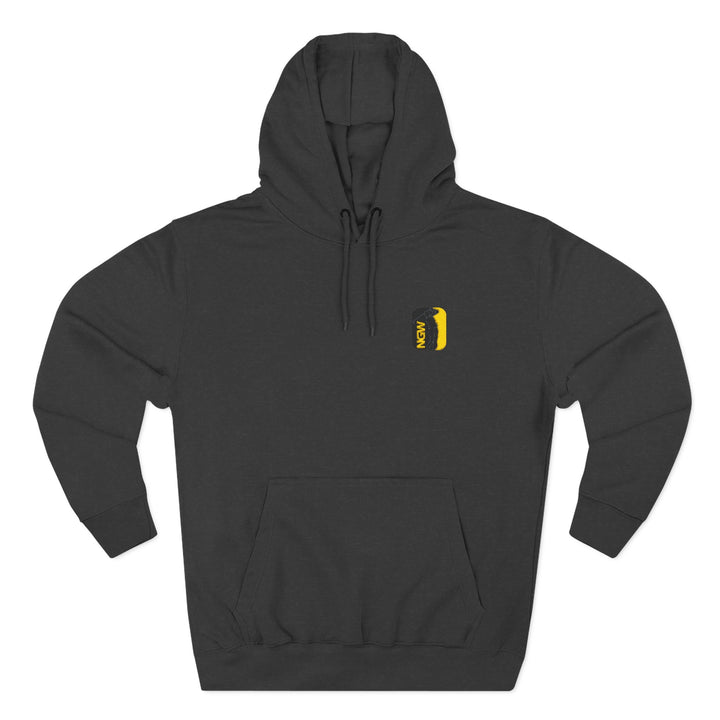 Cozy Three-Panel Fleece Hoodie for Everyday Comfort, Graphic Sweatshirt, Casual Fall Fashion, Gift for Him or Her, Relaxed Style