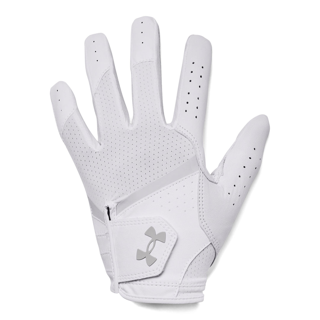 UA Iso-Chill Women's Golf Glove - White Front
