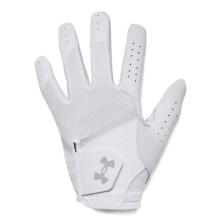 UA Iso-Chill Women's Golf Glove - White Front