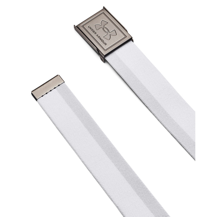UA Drive Stretch Webbing Men's Belt - White Back
