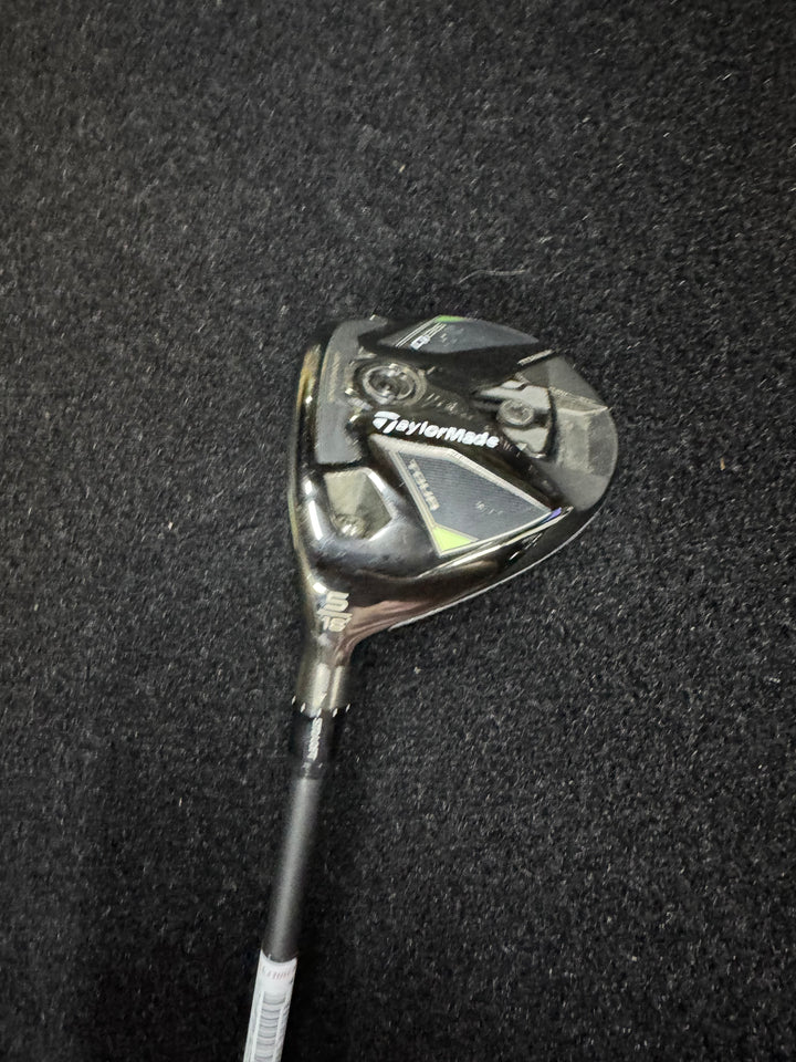 Demo TaylorMade Qi35 Tour Fairway Wood- 18 Degree- Left  Hand- Kai'li Blue 65R