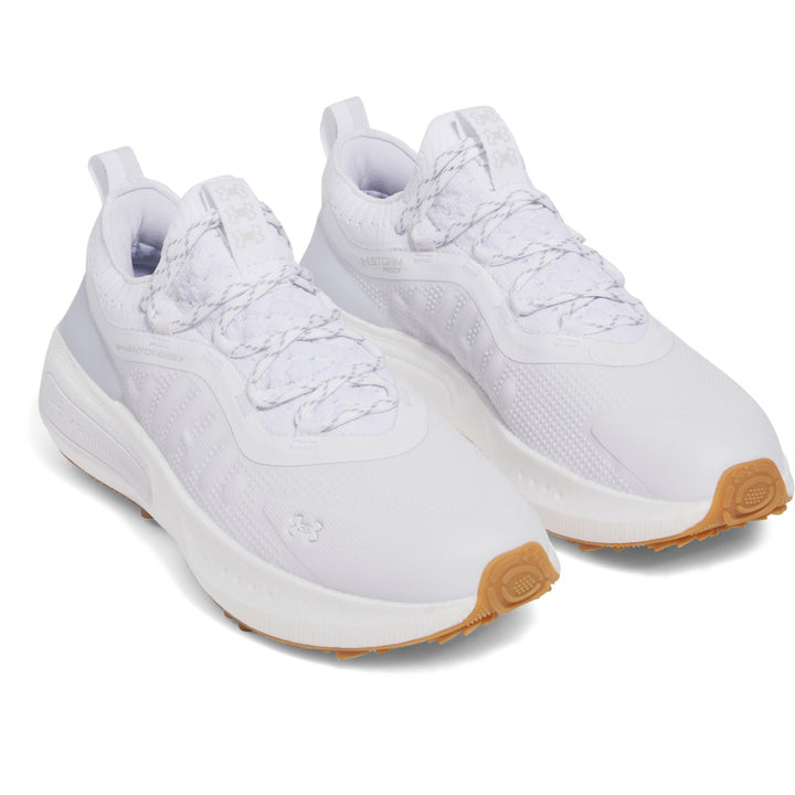 UA Phantom Fore Men's Golf Shoes - White Pair