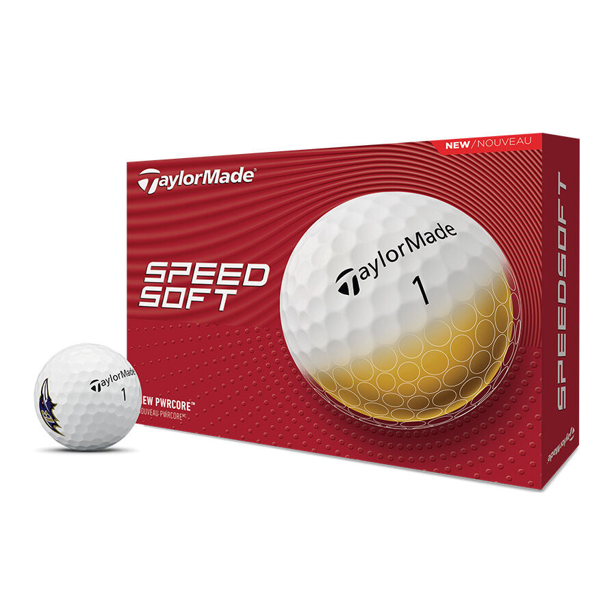 TaylorMade SpeedSoft Ink Baltimore Ravens Golf Balls