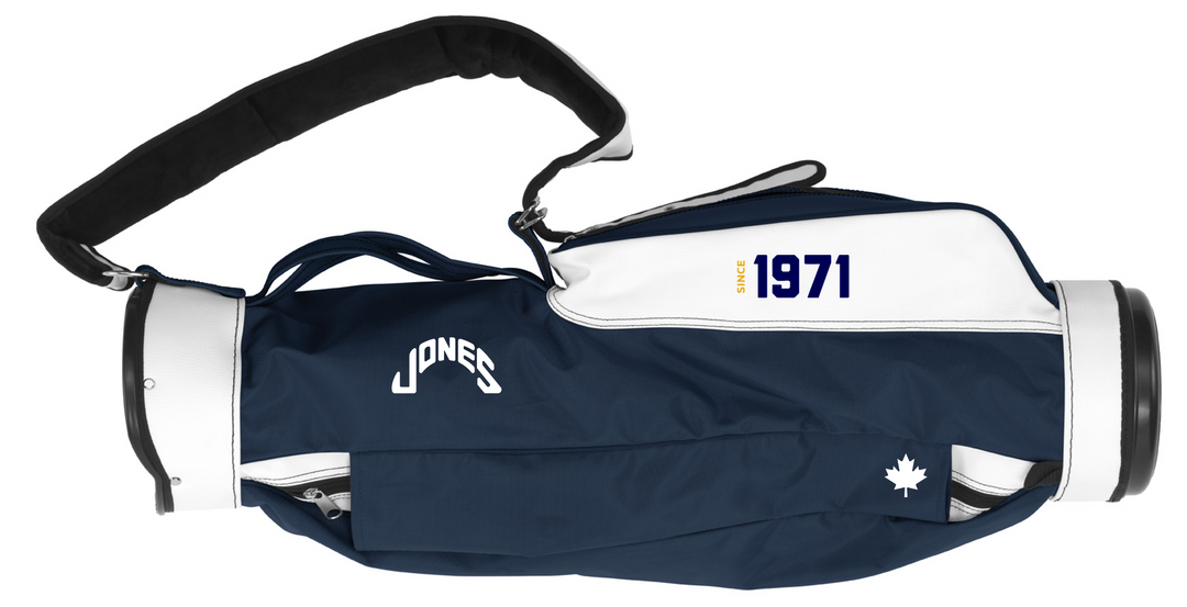 Jones Original Canadian Edition Golf Carry Bag - Navy/White