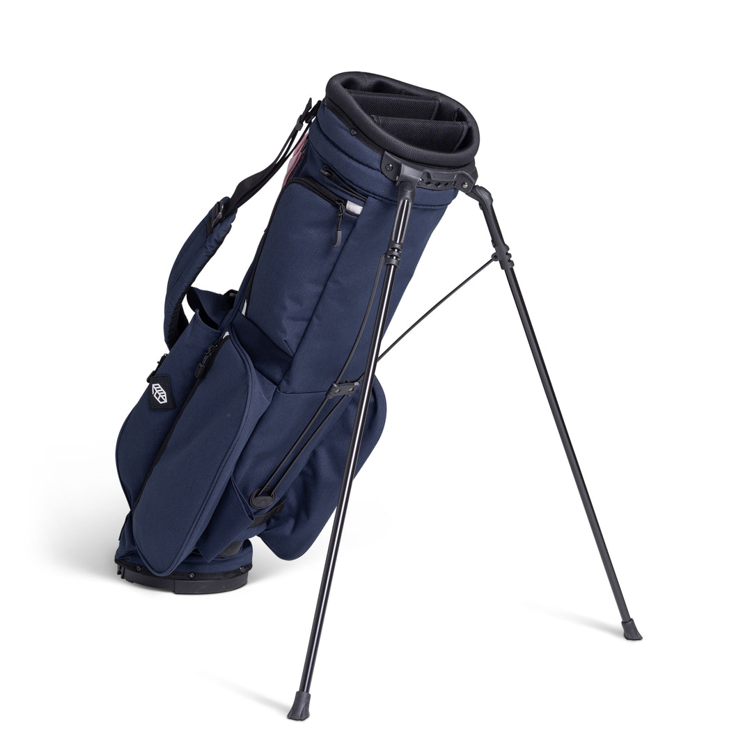 Hathway Stewart Rover Golf Stand Bag - Lightweight, Durable, Navy/Pink/White