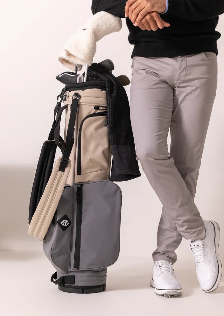 Jones Rover Lightweight Golf Stand Bag - Field Khaki/Charcoal - Durable Performance