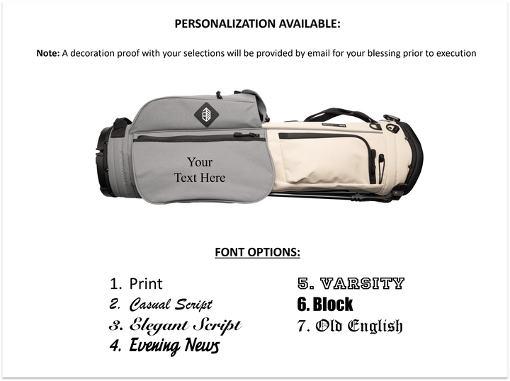 Jones Rover Lightweight Golf Stand Bag - Field Khaki/Charcoal - Durable Performance