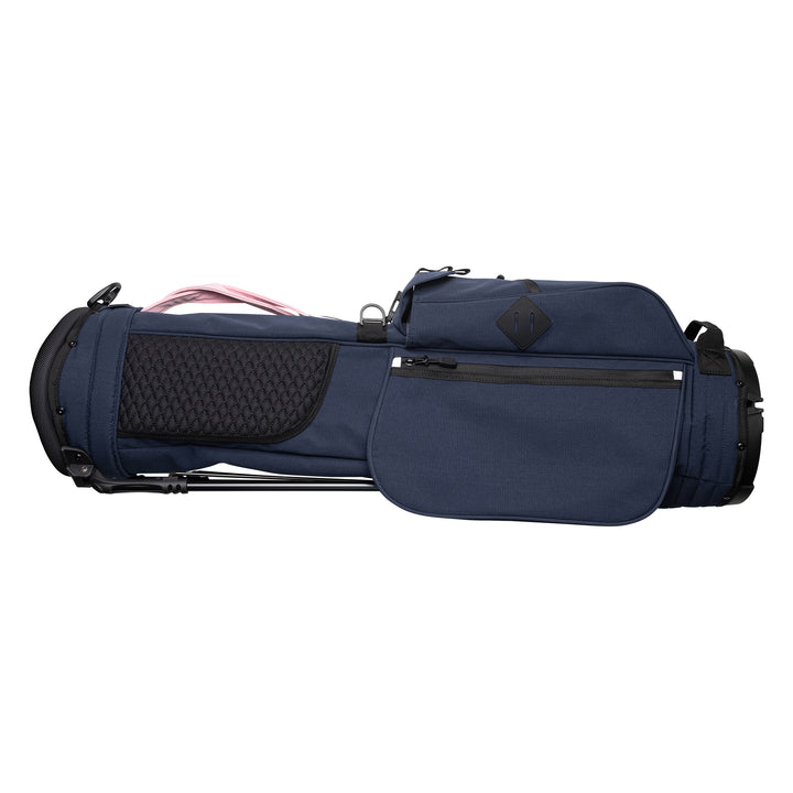 Hathway Stewart Rover Golf Stand Bag - Lightweight, Durable, Navy/Pink/White