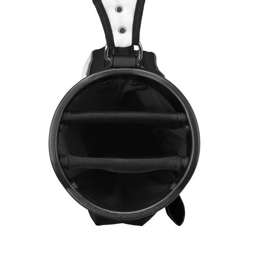 Jones Original Canadian Edition Golf Bag - Lightweight Black/White Carry Stand
