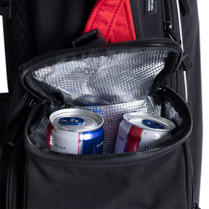 Jones Trouper 3.0 R Golf Stand Bag - Lightweight, 5-Way Divider, Red/Black