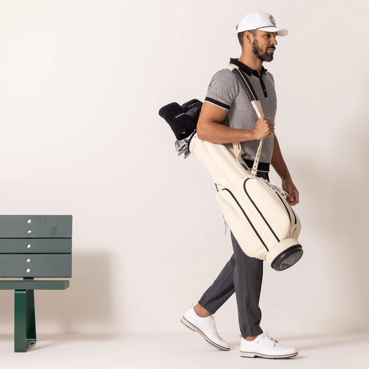 Jones Players Series Natural Canvas Golf Bag - Lightweight Durable Design