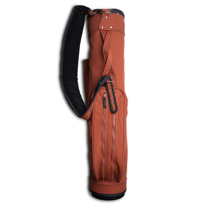 Original Jones Burnt Clay Canvas Golf Carry Bag for Walking Golfers