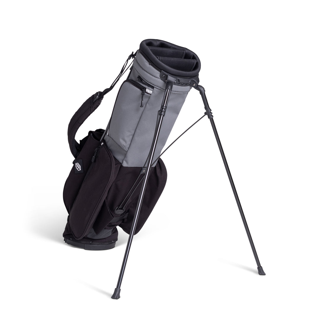 Rover Advanced Golf Stand Bag - Lightweight, Durable, Dual Strap System, Charcoal/Black/Red