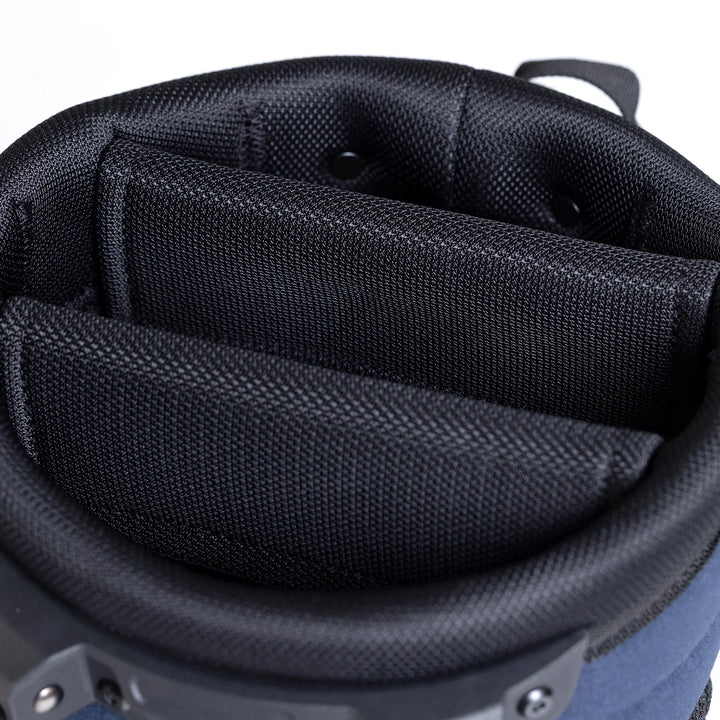 Hathway Stewart Rover Stand Golf Bag: Lightweight Navy/Dark Green, Dual Strap System