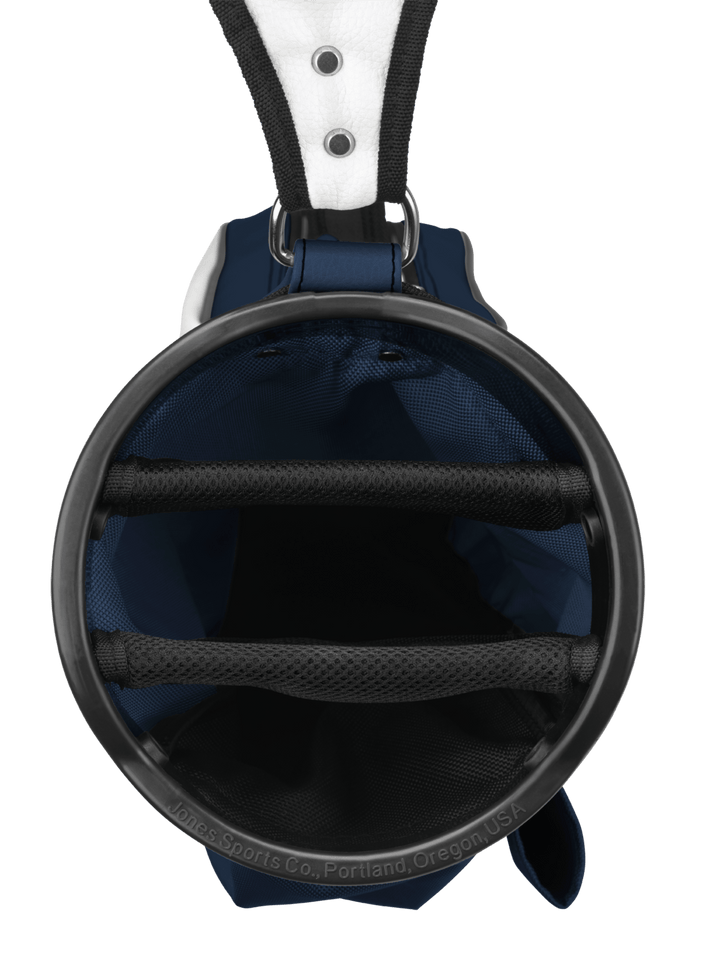 Jones Original Lightweight Golf Carry Bag - Navy/White, Durable, Water-Resistant