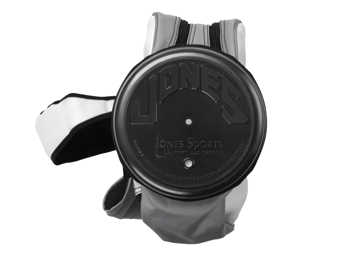 Jones Original Lightweight Water-Resistant Golf Carry Bag - Charcoal/White