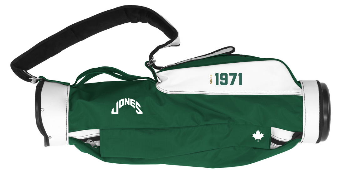 Jones Original Canadian Edition Golf Carry Bag - Green/White