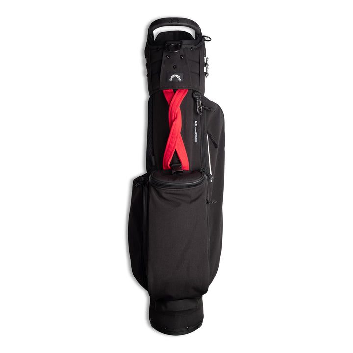 Jones Trouper 3.0 R Golf Stand Bag - Lightweight, 5-Way Divider, Red/Black