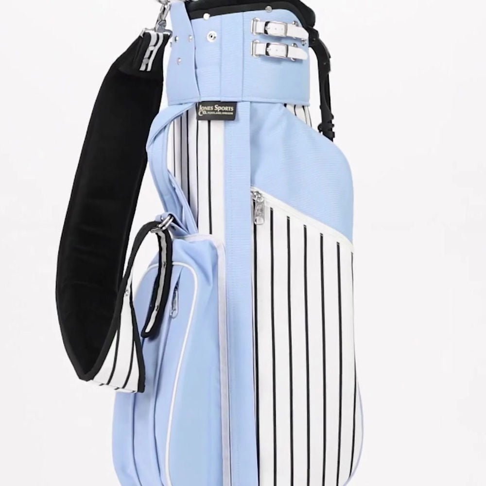 Jones Classic Red Pinstripe Stand/Cart Golf Bag - Premium Dual-Purpose Design