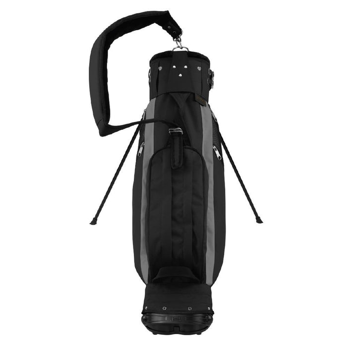Jones Classic Dual-Purpose Golf Stand Cart Bag - Lightweight Black/Grey
