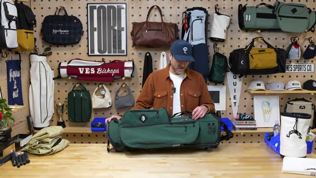 Jones Trouper 3.0 R Golf Stand Bag - Lightweight, 5-Way Divider, Red/Black