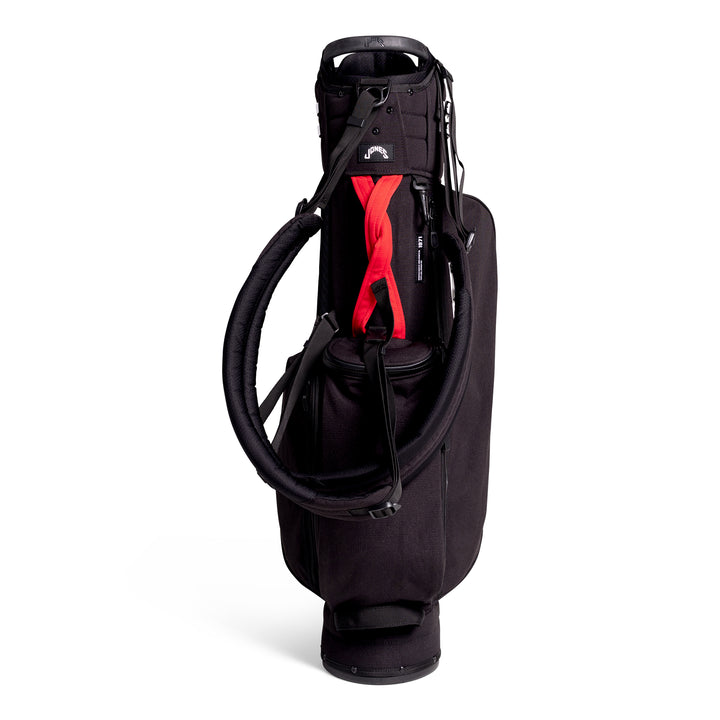 Jones Trouper 3.0 R Golf Stand Bag - Lightweight, 5-Way Divider, Red/Black
