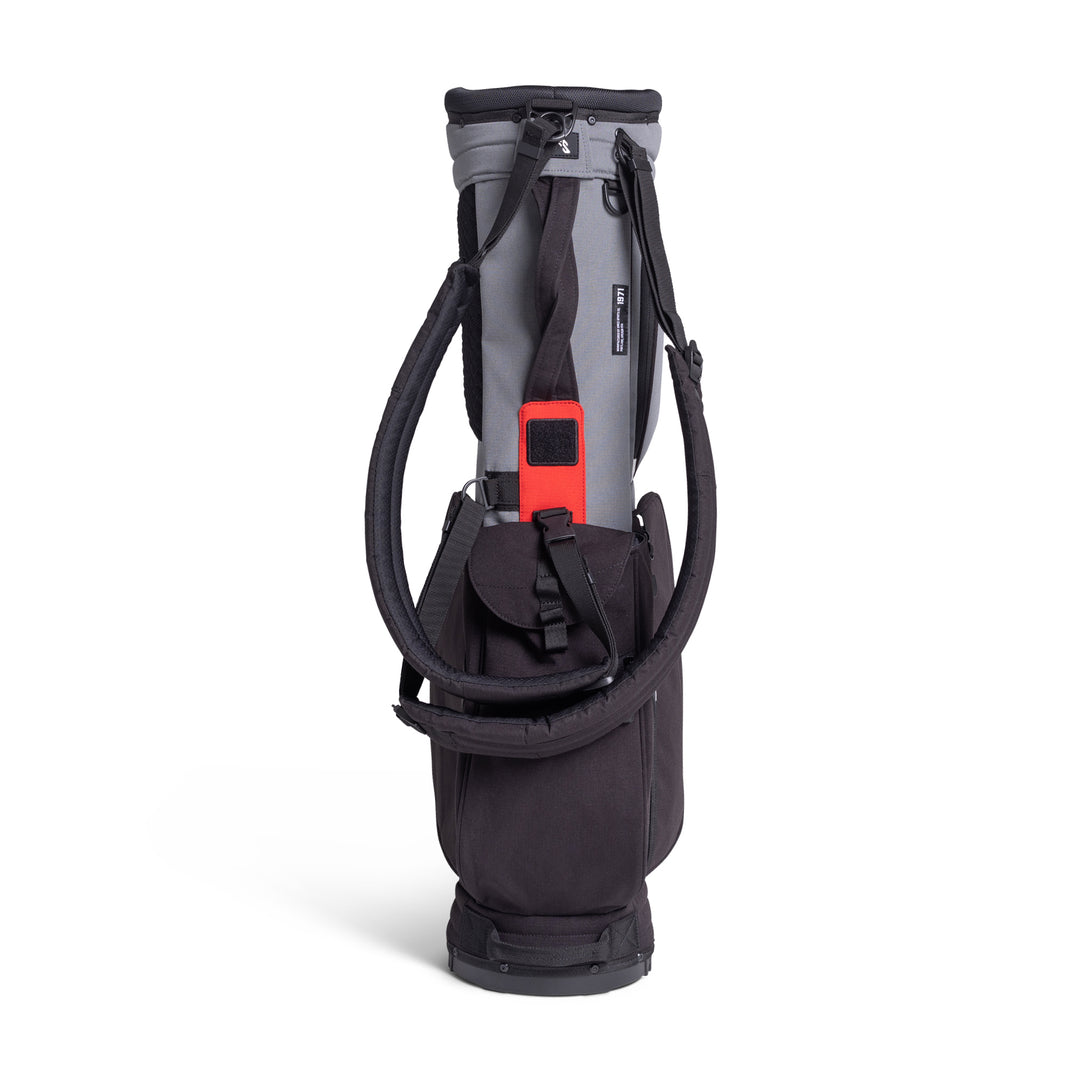 Rover Advanced Golf Stand Bag - Lightweight, Durable, Dual Strap System, Charcoal/Black/Red