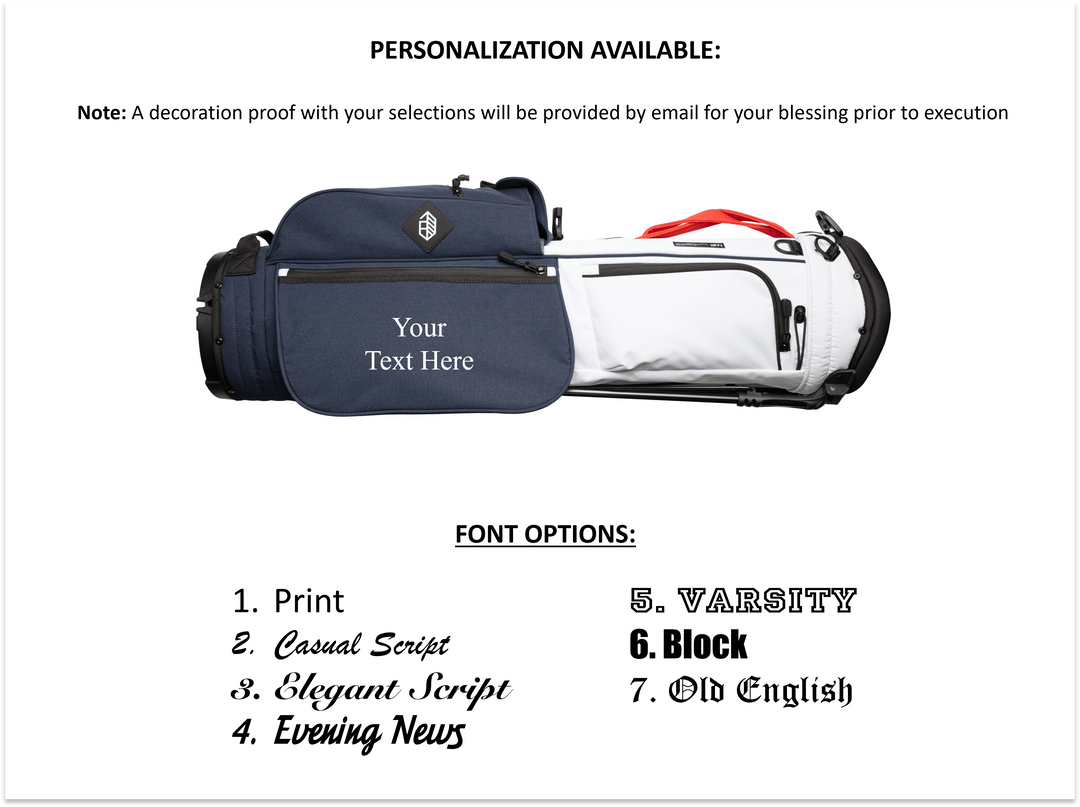 Jones Rover Stand Golf Bag - Soft Blue/Navy, Ultralight with Dual Strap System