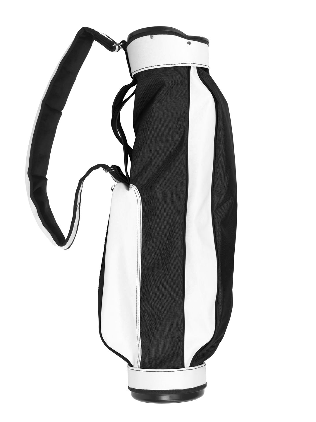 Jones Original Canadian Edition Golf Bag - Lightweight Black/White Carry Stand