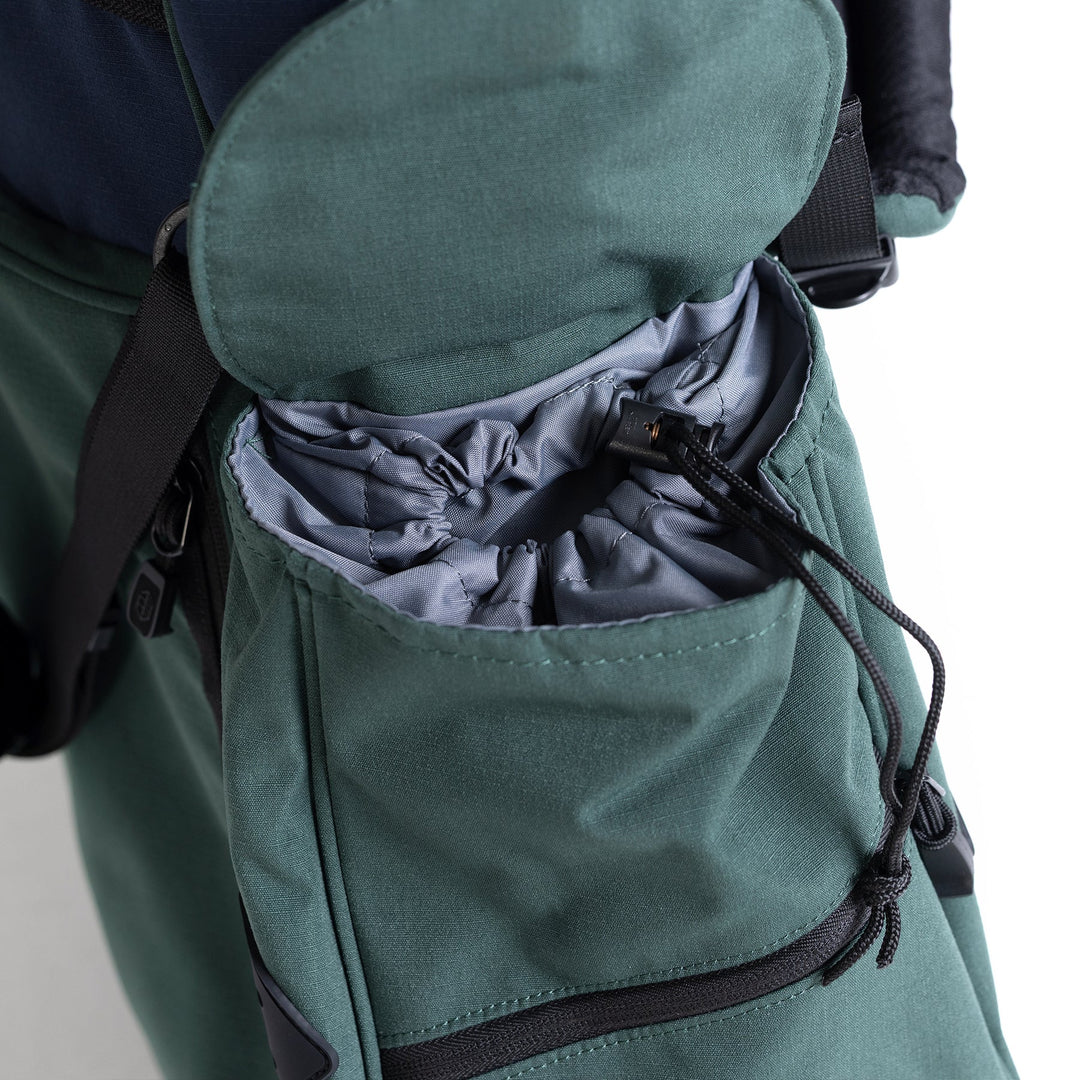 Hathway Stewart Rover Stand Golf Bag: Lightweight Navy/Dark Green, Dual Strap System