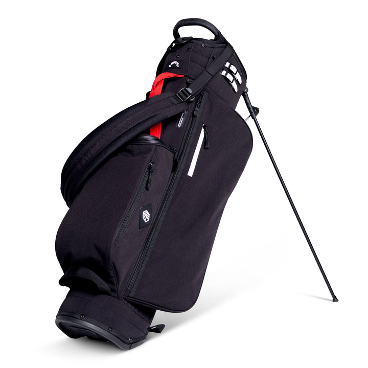 Jones Trouper 3.0 R Golf Stand Bag - Lightweight, 5-Way Divider, Red/Black