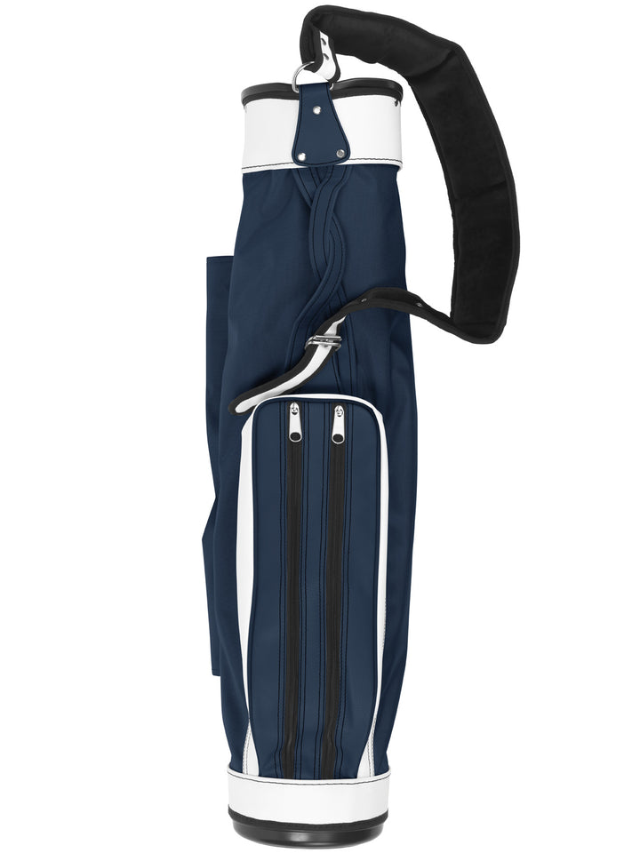 Jones Original Lightweight Golf Carry Bag - Navy/White, Durable, Water-Resistant