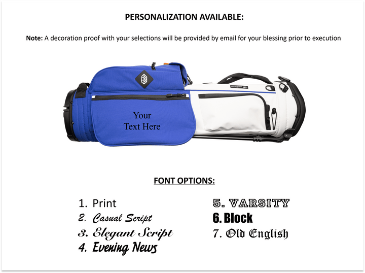 Jones Rover Stand Golf Bag - Lightweight, Durable, Dual Strap, F-35 Recycled Ripstop