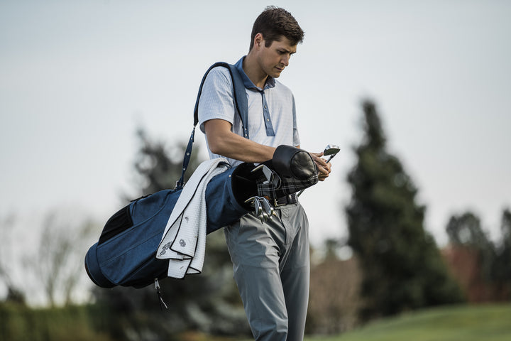 Jones Players Series Heather Blue Lightweight Golf Carry Bag with Personalization