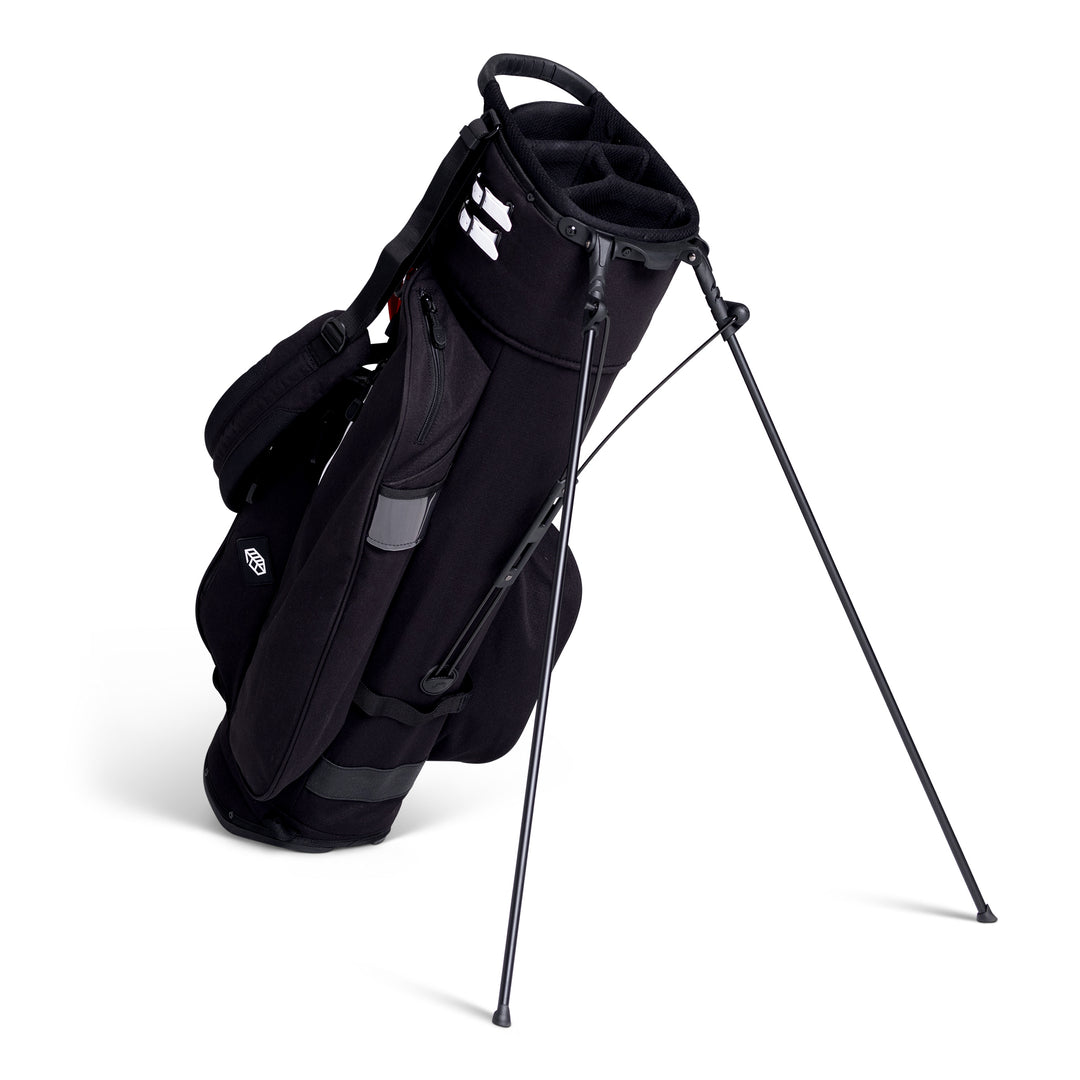 Jones Trouper 3.0 R Golf Stand Bag - Lightweight, 5-Way Divider, Red/Black