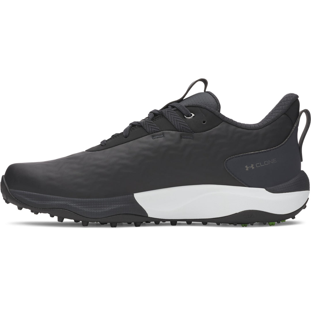 UA Drive Pro Clone Spikeless Men's Golf Shoes - Black Side