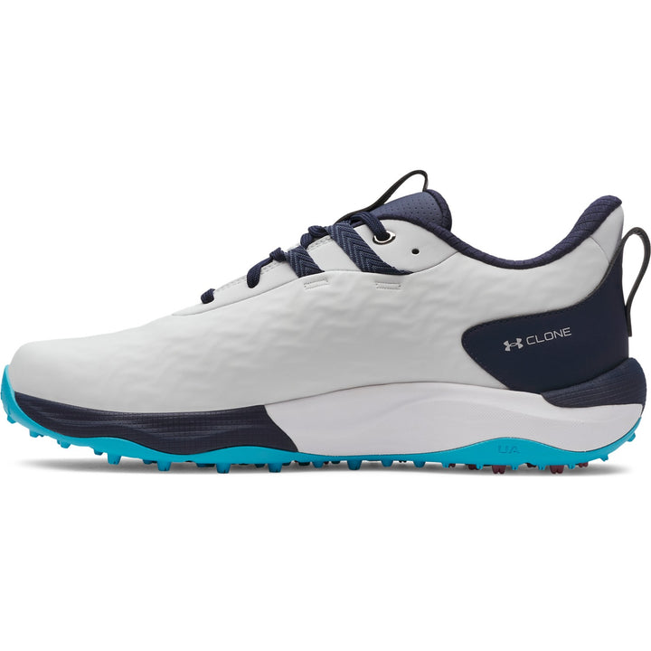 UA Drive Pro Clone Spikeless Men's Golf Shoes - Distant Gray Side