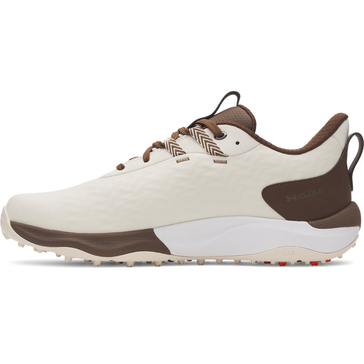 UA Drive Pro Clone Spikeless Men's Golf Shoes - Stone Side