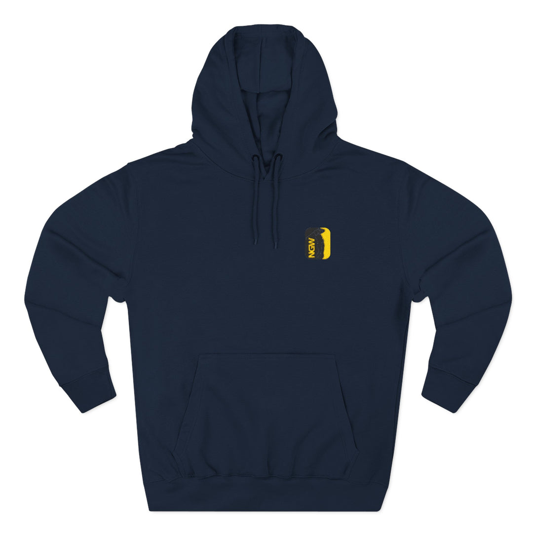 Cozy Three-Panel Fleece Hoodie for Everyday Comfort, Graphic Sweatshirt, Casual Fall Fashion, Gift for Him or Her, Relaxed Style