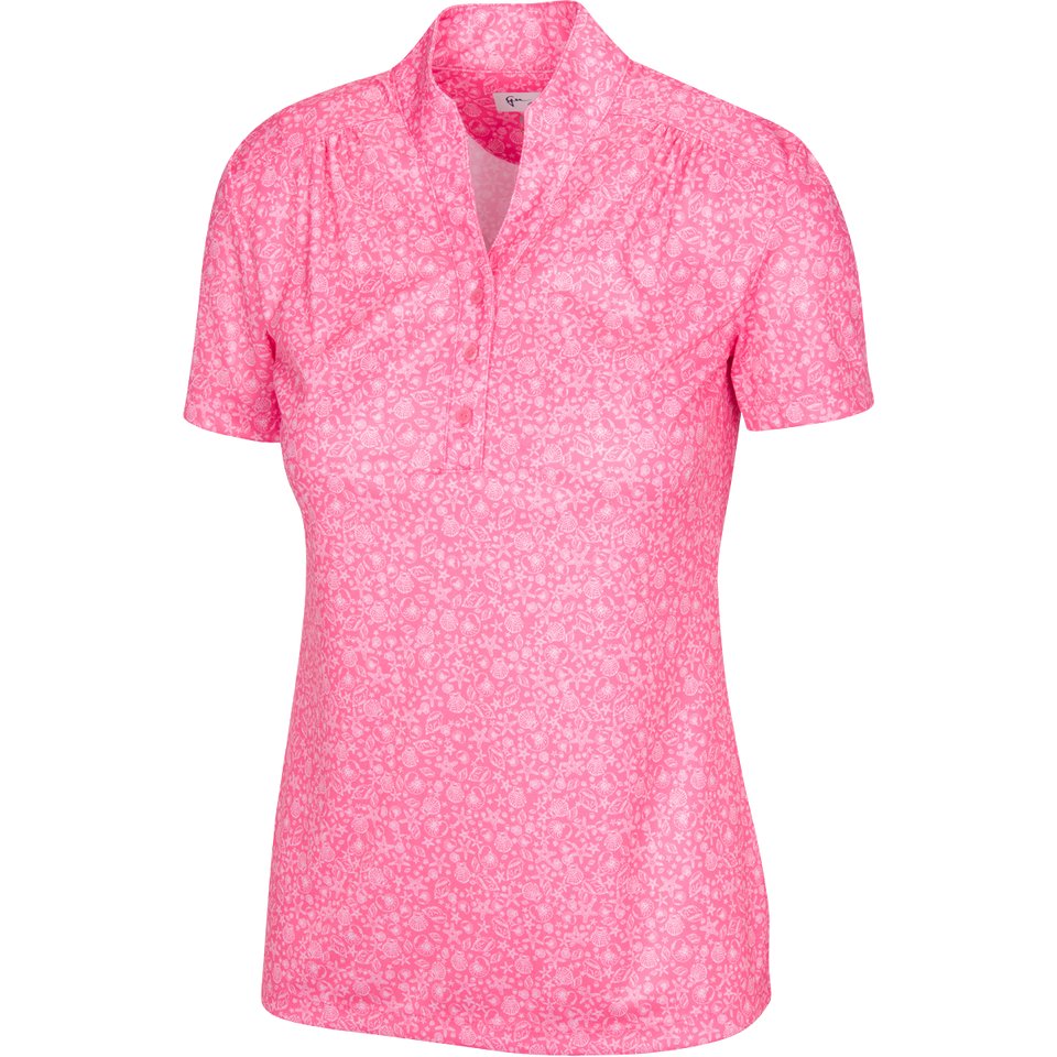 GN Women’s Microlux Starfish and Shells Print Polo